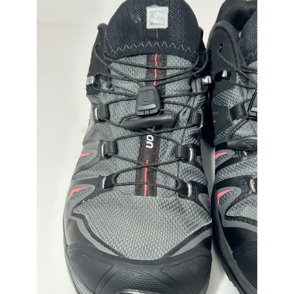 Salomon X Ultra Gore-Tex Hiking Shoes Black Grey Coral Womens 8 398685 - Picture 13 of 13